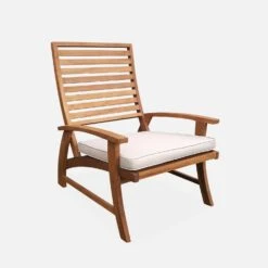 Chaise Avec Repose-pied Bois (lot De 2) 12 Chaise Avec Repose-pied Bois (lot De 2) -Sweeek ACRLXFTBGX2 03