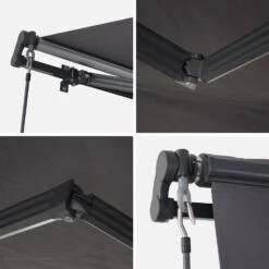 Store Banne Manuel 4x2,5m Couleur : Gris 10 Store Banne Manuel 4x2,5m Couleur : Gris -Sweeek AWM4X25KDGY 04