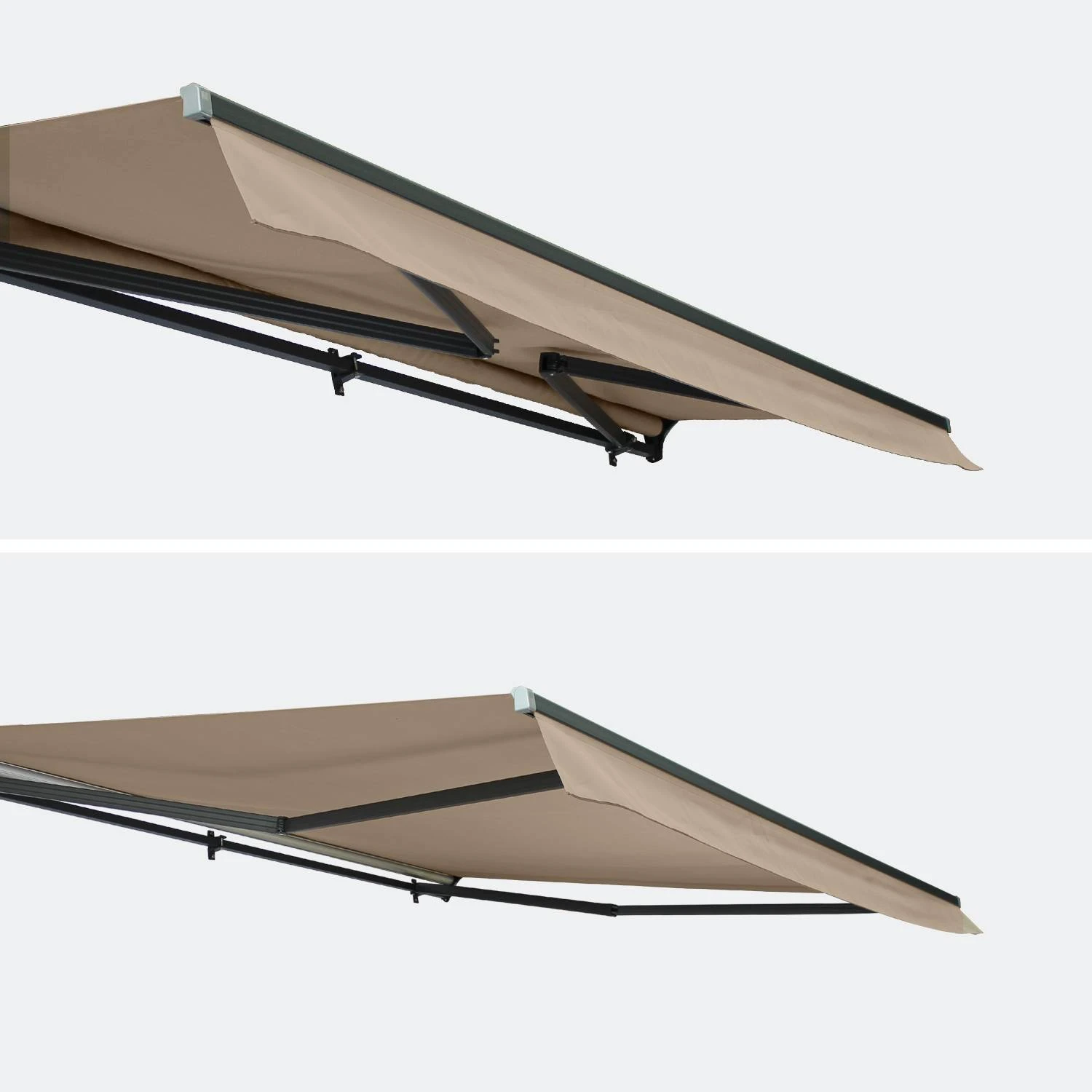 Store Banne Manuel 4x3m Couleur : Taupe 5 Store Banne Manuel 4x3m Couleur : Taupe – Image 3