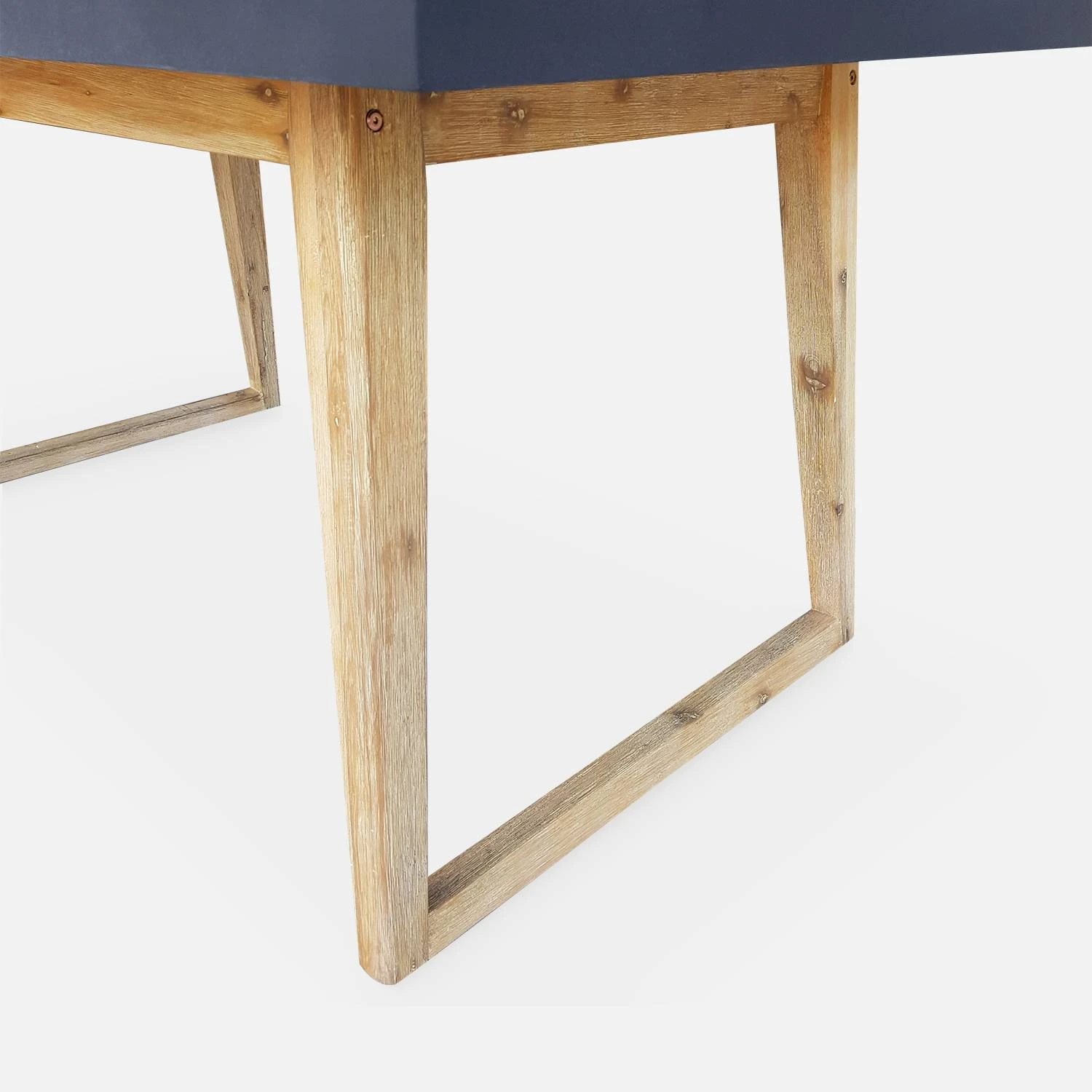 Table De Jardin Fibre De Ciment, 4 Chaises 5 Table De Jardin Fibre De Ciment, 4 Chaises – Image 3