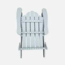 Fauteuil De Jardin Pliable Bois Couleur : Vert De Gris -Sweeek ECADIROGGY 03