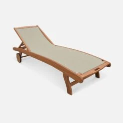 Bain De Soleil Bois Multi Positions Avec Roulettes (lot De 2) Couleur : Naturel / Gris Taupe 15 Bain De Soleil Bois Multi Positions Avec Roulettes (lot De 2) Couleur : Naturel / Gris Taupe -Sweeek ECLOUNGETXGYX2 04