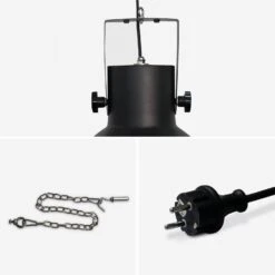 Parasol Chauffant électrique 1500W -Sweeek EHH1500LAPBK 05