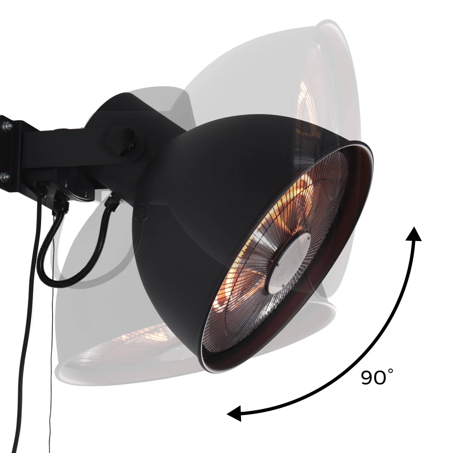 Parasol Chauffant Mural électrique 2000W 5 Parasol Chauffant Mural électrique 2000W – Image 3