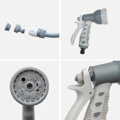 Dévidoir Sur Roues Avec Tuyau D'arrosage, 30m 9 Dévidoir Sur Roues Avec Tuyau D'arrosage, 30m -Sweeek EXWH30RT 03