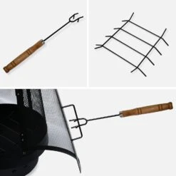 Brasero Cheminée D'extérieur -Sweeek FPLF107BK 05