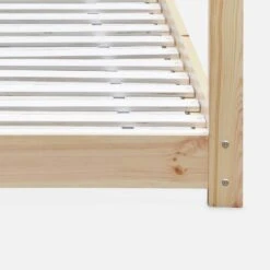 Lit Cabane Enfant 90 X 190 Cm En Pin Naturel, Sommier Inclus Couleur : Naturel 11 Lit Cabane Enfant 90 X 190 Cm En Pin Naturel, Sommier Inclus Couleur : Naturel -Sweeek IBEDHOUSENAT 04