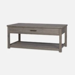 Table Basse Effet Bois, 1 Tiroir 11 Table Basse Effet Bois, 1 Tiroir -Sweeek ICTBL110GY 01
