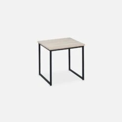 Table Basse Gigogne Encastrable Métal Et Effet Bois (lot De 2) 14 Table Basse Gigogne Encastrable Métal Et Effet Bois (lot De 2) -Sweeek ILFCTLX2BN 04