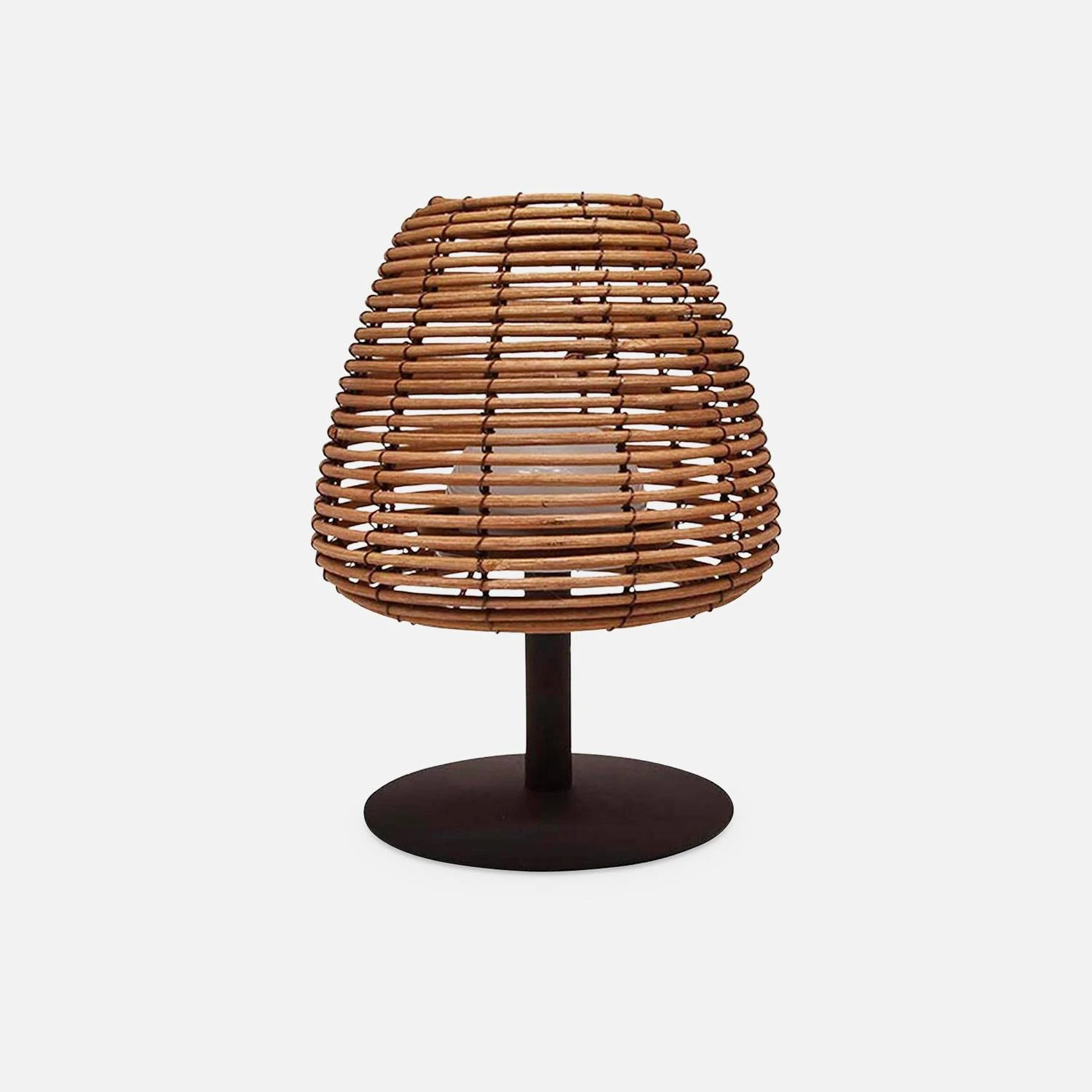 Lampe LED Nomade Sans Fil Intérieur/extérieur, En Rotin 5 Lampe LED Nomade Sans Fil Intérieur/extérieur, En Rotin – Image 3