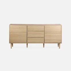 Buffet Effet Bois 2 Portes 160 Cm Couleur : Bois 14 Buffet Effet Bois 2 Portes 160 Cm Couleur : Bois -Sweeek IMKBUFFET160WD 04