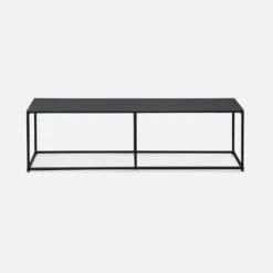 Meuble TV Industriel Métal Avec Barre De Renfort 140 Cm 11 Meuble TV Industriel Métal Avec Barre De Renfort 140 Cm -Sweeek INDUTV140BK 02
