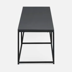 Meuble TV Industriel Métal Avec Barre De Renfort 140 Cm 12 Meuble TV Industriel Métal Avec Barre De Renfort 140 Cm -Sweeek INDUTV140BK 03