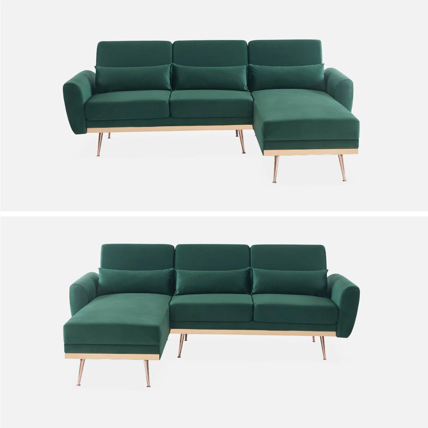 Canapé D'angle Convertible Réversible 3 Places 6 Canapé D'angle Convertible Réversible 3 Places – Image 4