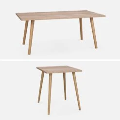 Table Basse Effet Bois (lot De 2) 12 Table Basse Effet Bois (lot De 2) -Sweeek ISTABLX2NAT 03
