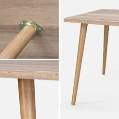 Table Basse Effet Bois (lot De 2) 13 Table Basse Effet Bois (lot De 2) -Sweeek ISTABLX2NAT 04