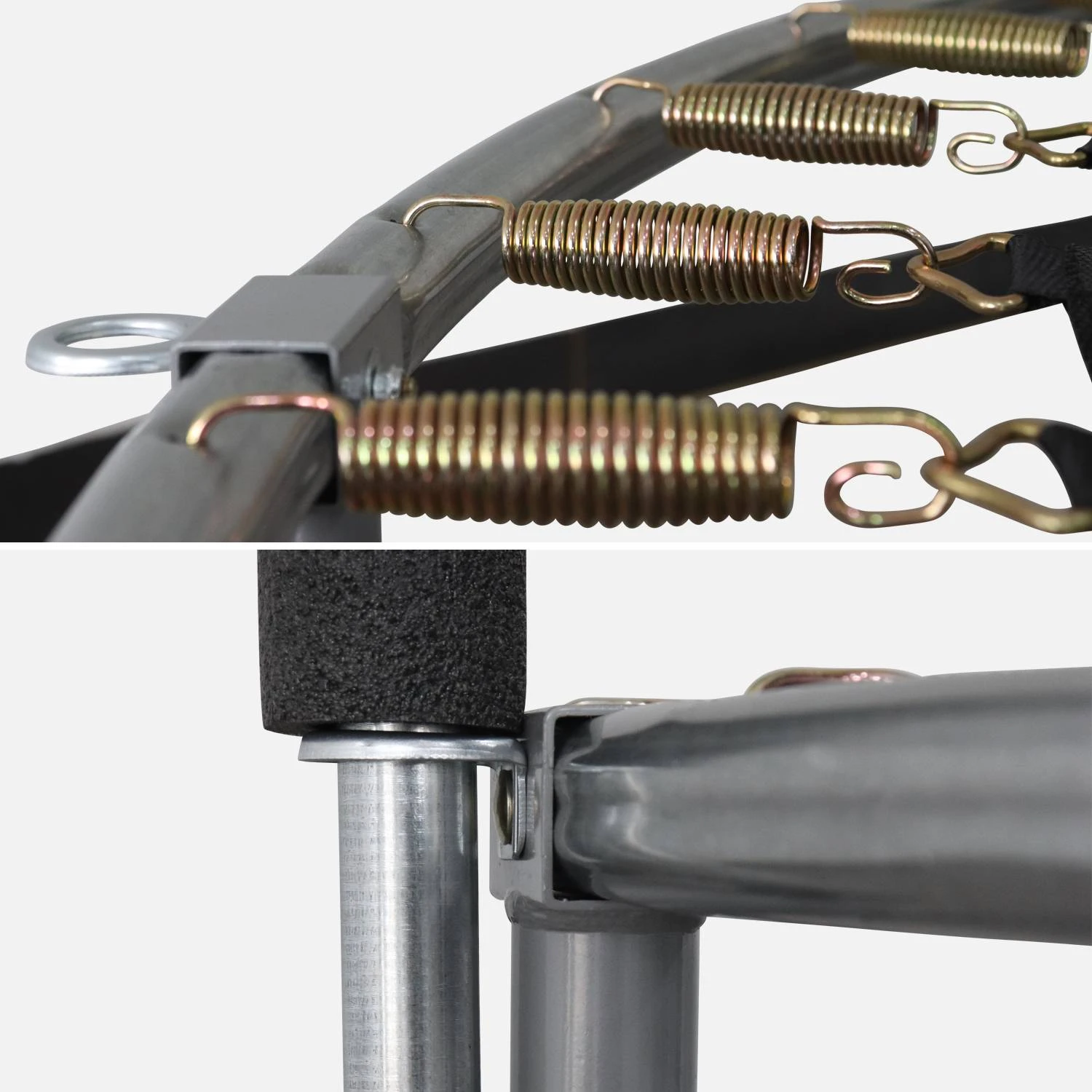 Trampoline 250 Cm Avec Pack D'accessoires Couleur : Gris 7 Trampoline 250 Cm Avec Pack D'accessoires Couleur : Gris – Image 5