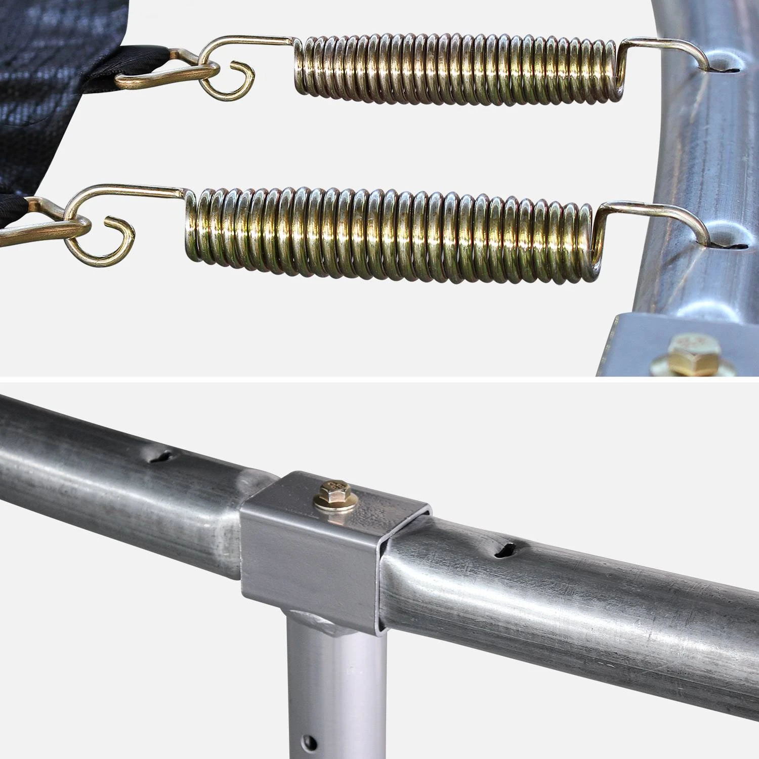 Trampoline 400cm Avec Pack D'accessoires Couleur : Gris 7 Trampoline 400cm Avec Pack D'accessoires Couleur : Gris – Image 5