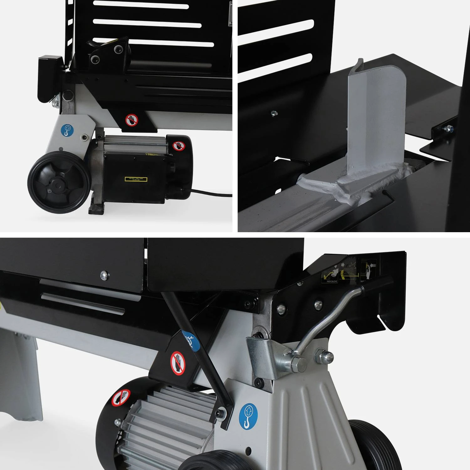 Fendeur De Bûches Horizontal électrique 52cm 2200W 6 Fendeur De Bûches Horizontal électrique 52cm 2200W – Image 4