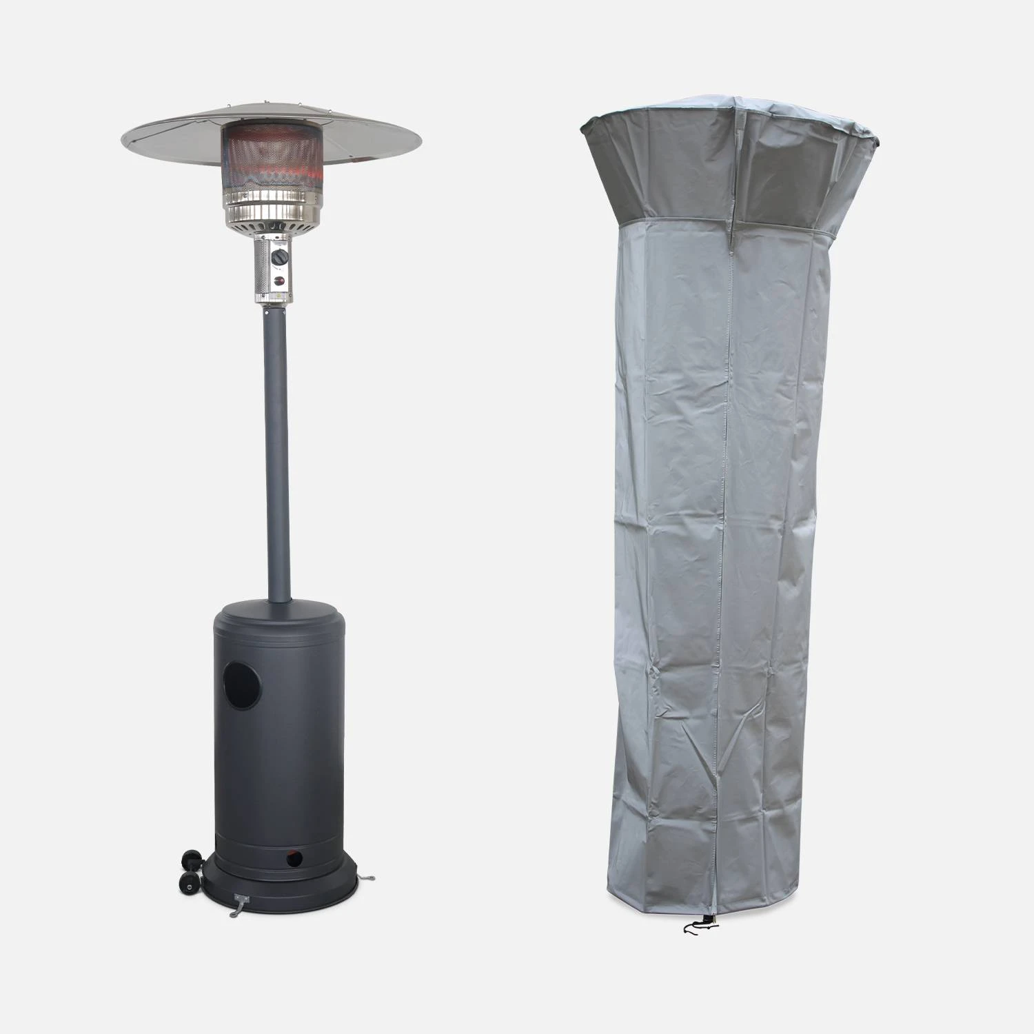 Parasol Chauffant Gaz 13kW Avec Housse De Protection 3 Parasol Chauffant Gaz 13kW Avec Housse De Protection