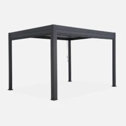 Pergola Bioclimatique 3x4m + Store 300cm + Store 400cm -Sweeek PGBC3X4R3N4AT 03