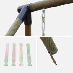 Aire De Jeux Toboggan, Face-à-face, 2 Balançoires 11 Aire De Jeux Toboggan, Face-à-face, 2 Balançoires -Sweeek PSWP175SL 05