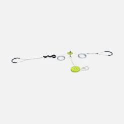 Tyrolienne Enfants Avec Balançoire Disque 30m -Sweeek PSZL30GRE 04