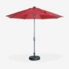 Parasol LED Rond 2.7m Couleur : Rouge 1 Parasol LED Rond 2.7m Couleur : Rouge -Sweeek PU300LEDRED 01
