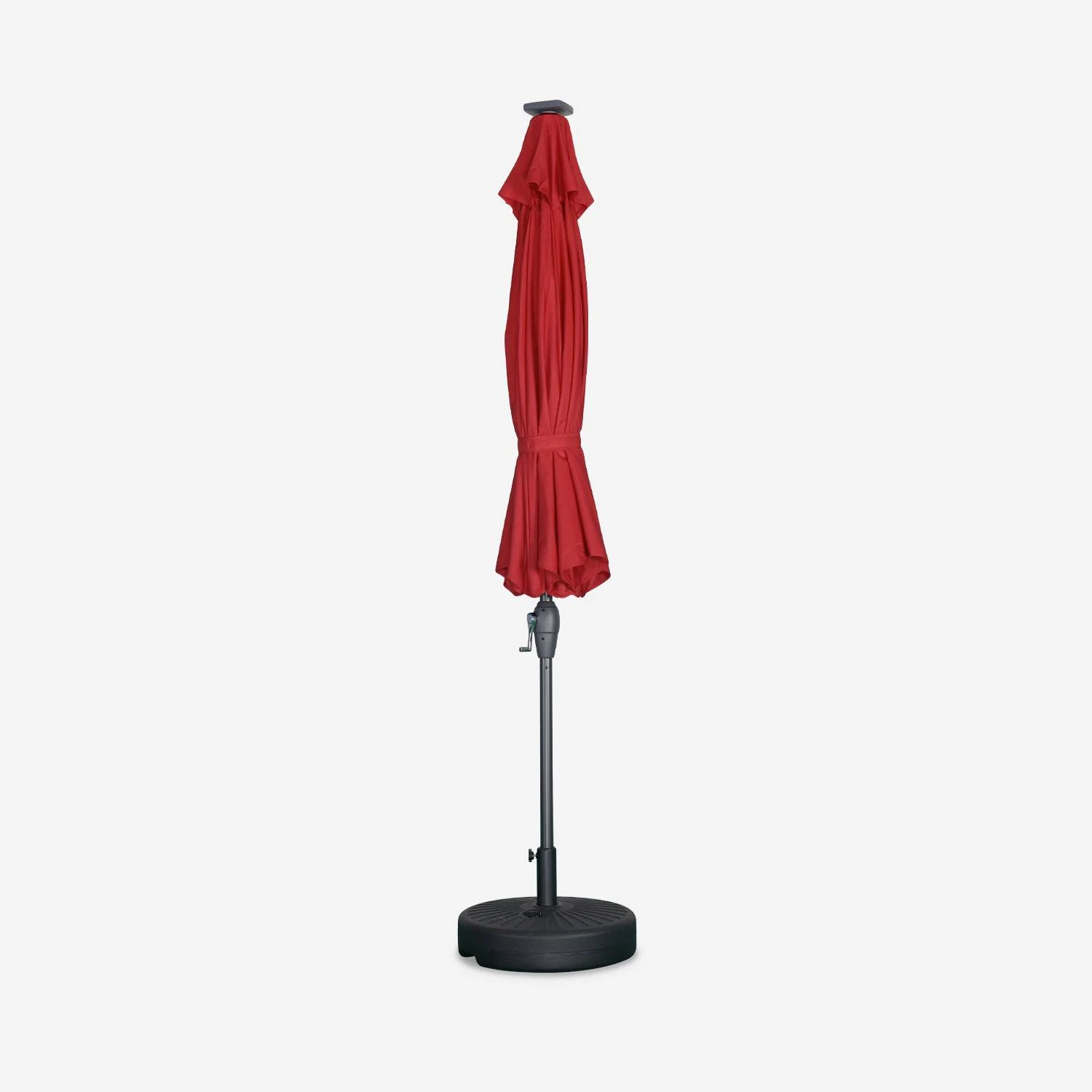 Parasol LED Rond 2.7m Couleur : Rouge 5 Parasol LED Rond 2.7m Couleur : Rouge – Image 3