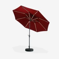 Parasol LED Rond 2.7m Couleur : Rouge 10 Parasol LED Rond 2.7m Couleur : Rouge -Sweeek PU300LEDRED 04