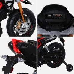 Moto électrique Enfant Aprilia Dorsoduro 12V, 1 Place -Sweeek ROCAPRILIABK 03