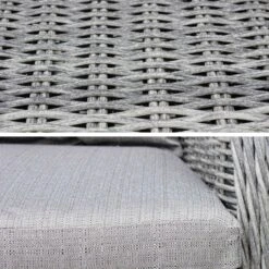 Table De Jardin Résine Arrondis , 6 Fauteuils 10 Table De Jardin Résine Arrondis , 6 Fauteuils -Sweeek RWH200R6GY 04