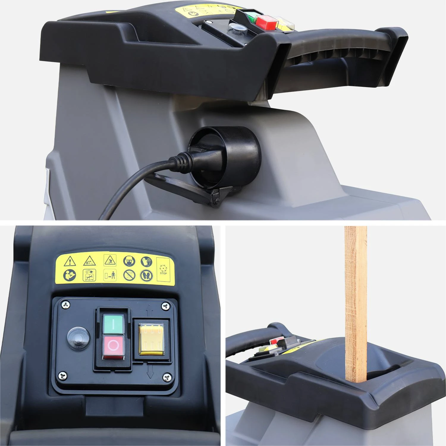 Broyeur De Branches Et Végétaux électrique 2800W 5 Broyeur De Branches Et Végétaux électrique 2800W – Image 3