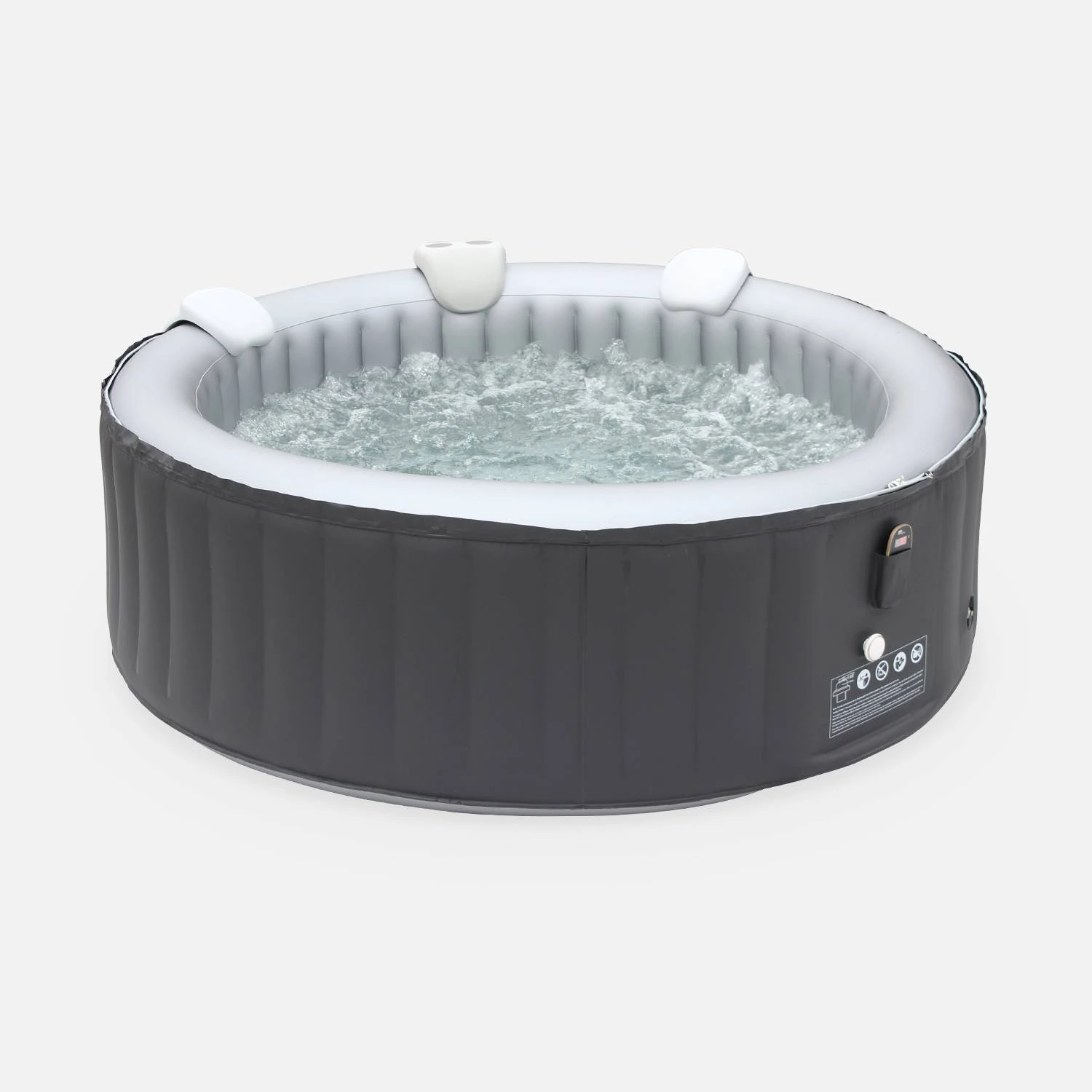 Appui-tête Et Porte Gobelet Pour Spa Gonflable (lot De 2) 4 Appui-tête Et Porte Gobelet Pour Spa Gonflable (lot De 2) – Image 2