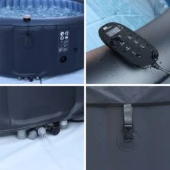 Spa Gonflable 6 Places Rond, Système De Filtration MDC, Désinfection UVC, Bâche -Sweeek SPABERGENRD6 04