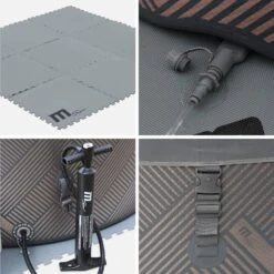 Spa Gonflable 8 Places Rond Massage Air-jets Wifi Ozonateur UVC Couvercle Tapis -Sweeek SPAMONO8 04