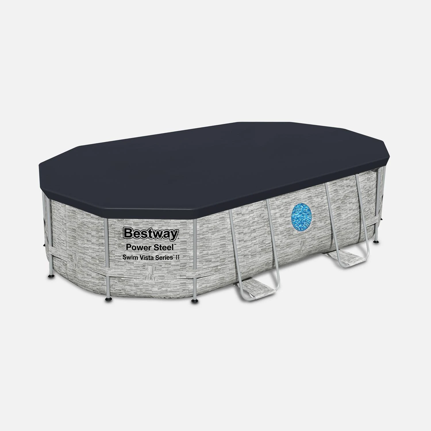 Piscine Hors Sol Tubulaire Ovale Avec Pompe, échelle, Bâche Et Diffuseur 5x3m 6 Piscine Hors Sol Tubulaire Ovale Avec Pompe, échelle, Bâche Et Diffuseur 5x3m – Image 4