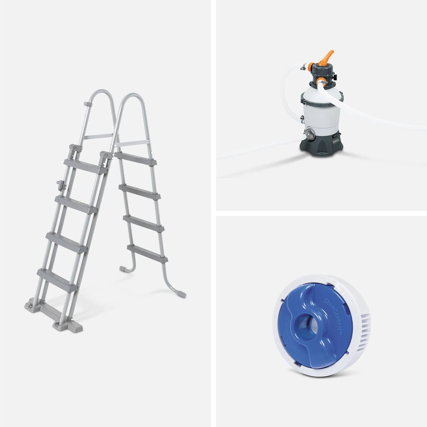 Piscine Hors Sol Tubulaire Ovale Avec Pompe, échelle, Bâche Et Diffuseur 5x3m 5 Piscine Hors Sol Tubulaire Ovale Avec Pompe, échelle, Bâche Et Diffuseur 5x3m – Image 3