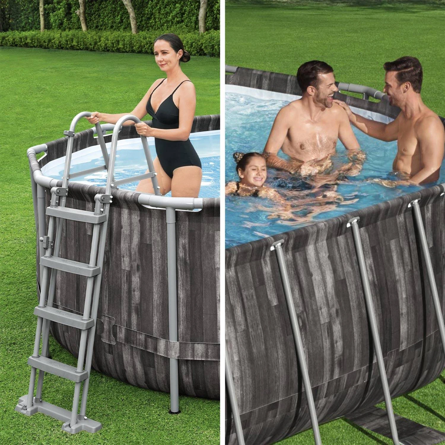 Piscine Hors Sol Tubulaire Géante Avec Pompe, échelle, Bâche Et Diffuseur 7 Piscine Hors Sol Tubulaire Géante Avec Pompe, échelle, Bâche Et Diffuseur – Image 5