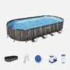 Piscine Hors Sol Tubulaire Géante Avec Pompe, échelle, Bâche Et Diffuseur 1 Piscine Hors Sol Tubulaire Géante Avec Pompe, échelle, Bâche Et Diffuseur -Sweeek SPBW7X3OVWD 05