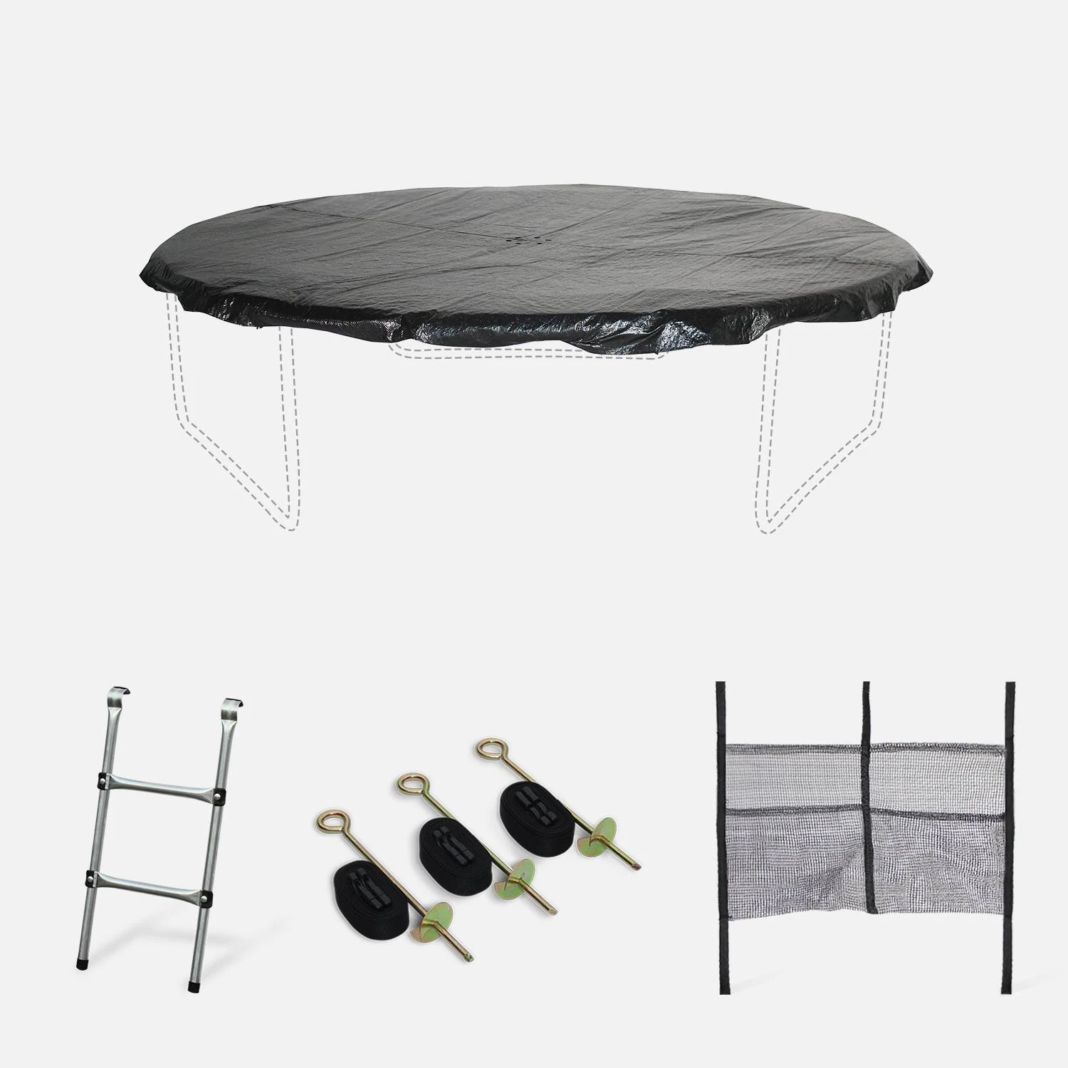 Pack Accessoires Pour Trampoline ∅250 à ∅490cm 3 Pack Accessoires Pour Trampoline ∅250 à ∅490cm