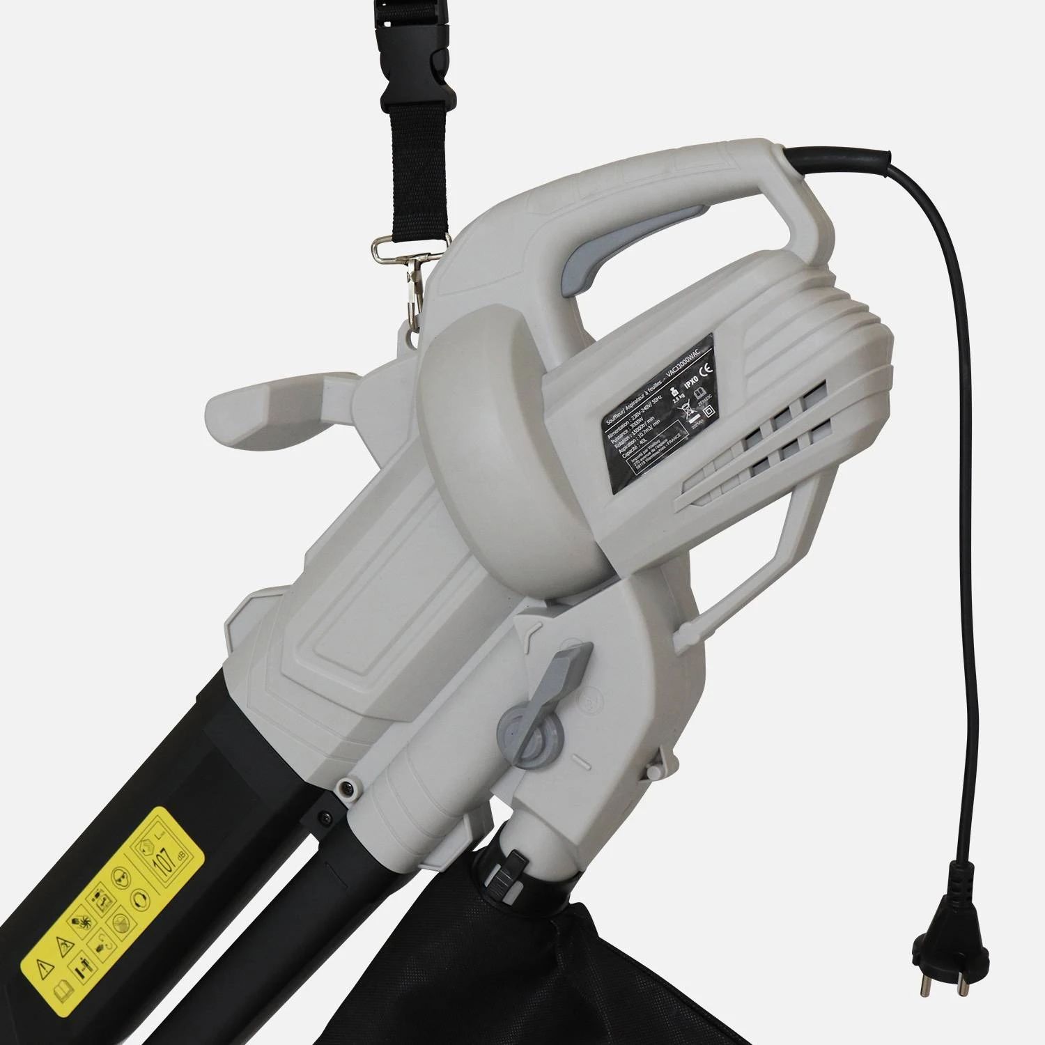 Aspirateur/ Souffleur/ Broyeur électrique 3000W 4 Aspirateur/ Souffleur/ Broyeur électrique 3000W – Image 2