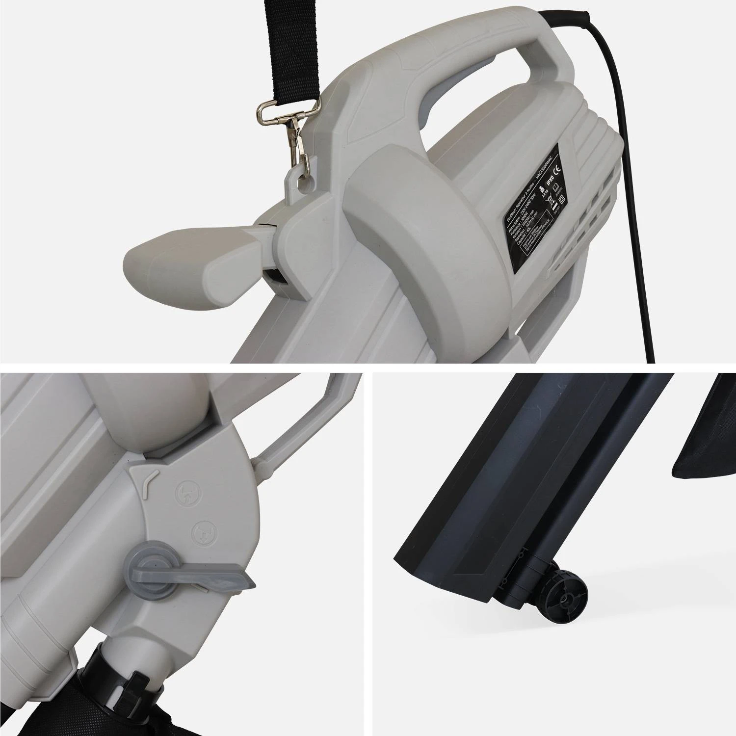 Aspirateur/ Souffleur/ Broyeur électrique 3000W 5 Aspirateur/ Souffleur/ Broyeur électrique 3000W – Image 3