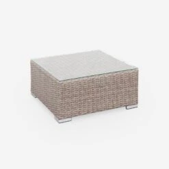 Salon De Jardin Résine Tressée Arrondie 5 Places Couleur : Naturel / Gris Foncé 14 Salon De Jardin Résine Tressée Arrondie 5 Places Couleur : Naturel / Gris Foncé -Sweeek WKVS007NATGY 04