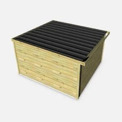 Abri De Jardin Bois 13m², Sapin Du Nord Traité Autoclave Ep.27mm 10 Abri De Jardin Bois 13m², Sapin Du Nord Traité Autoclave Ep.27mm -Sweeek WSAF33X33NAT 04