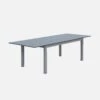 Table De Jardin Extensible Aluminium 8 Places Couleur : Gris -Sweeek XTSAF245TBLAT 01