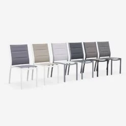 Chaise De Jardin Empilable Aluminium (lot De 2) Couleur : Gris / Gris Foncé 11 Chaise De Jardin Empilable Aluminium (lot De 2) Couleur : Gris / Gris Foncé -Sweeek XTSAF2CHRAT 05