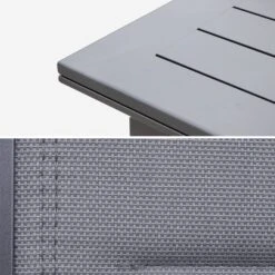 Table De Jardin Extensible Aluminium, 10 Chaises 12 Table De Jardin Extensible Aluminium, 10 Chaises -Sweeek XTSAF335R10CO 05