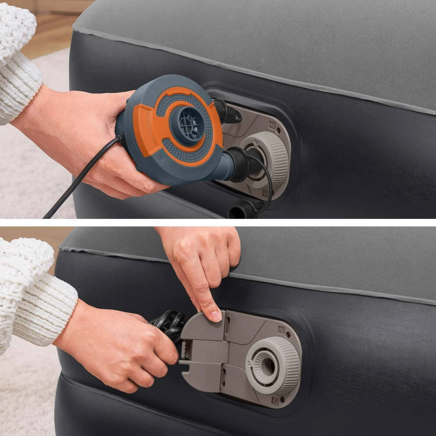 Matelas Gonflable électrique Avec Pompe Intégrée, 46cm 5 Matelas Gonflable électrique Avec Pompe Intégrée, 46cm – Image 3