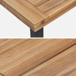 Table Intérieur / Extérieur Bois Et Métal + 4 Chaises En Corde Empilables Couleur : Beige 14 Table Intérieur / Extérieur Bois Et Métal + 4 Chaises En Corde Empilables Couleur : Beige -Sweeek ac150kd4rpbg c51b8114bb265a2f41c6c2b6adb2b7cf